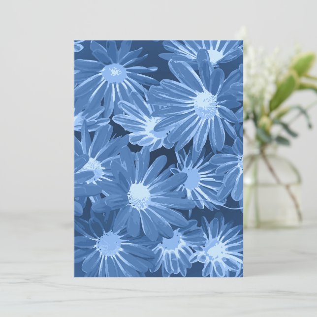 Röd och Gula blommor 3 Tack Kort (Stående Fram)