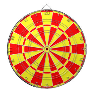 Röd och Gult Darttavla