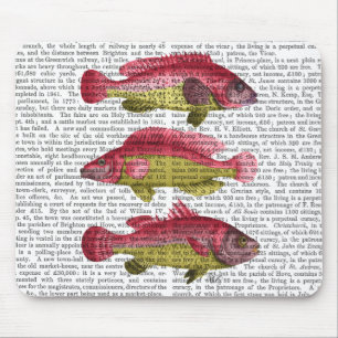 Röd och Gult Fantasy Fish Trio Musmatta