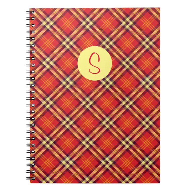 Röd och Gult Play Spiral Photo Notebook Anteckningsbok (Framsidan)