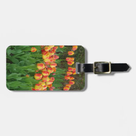 Röd och Gult Tulip Flower Bagagebricka