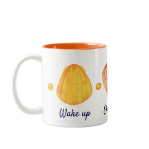 Röd och Gult Vattenfärgsseasheller Mugg