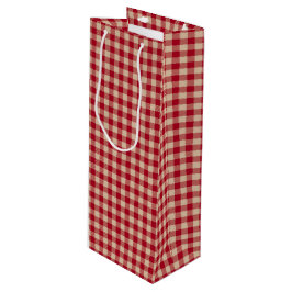 Röd och kraft landsbygdsgingham jul