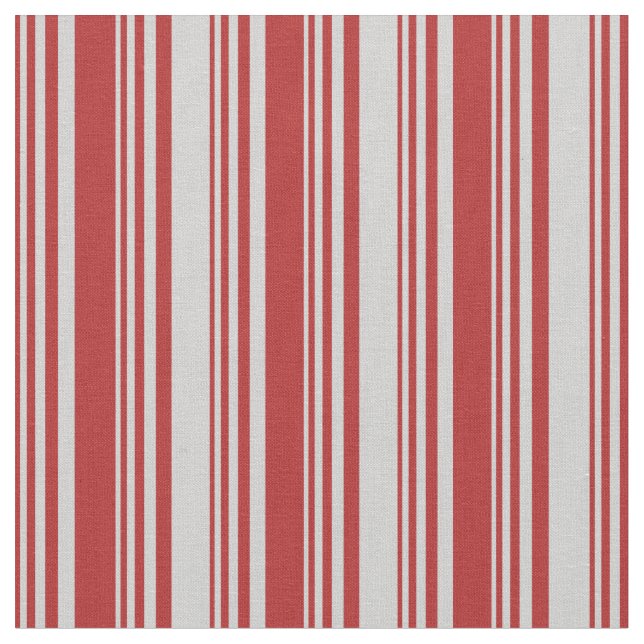 Röd och lätt Grått stripe/lind Mönster Tyg (Närbild)