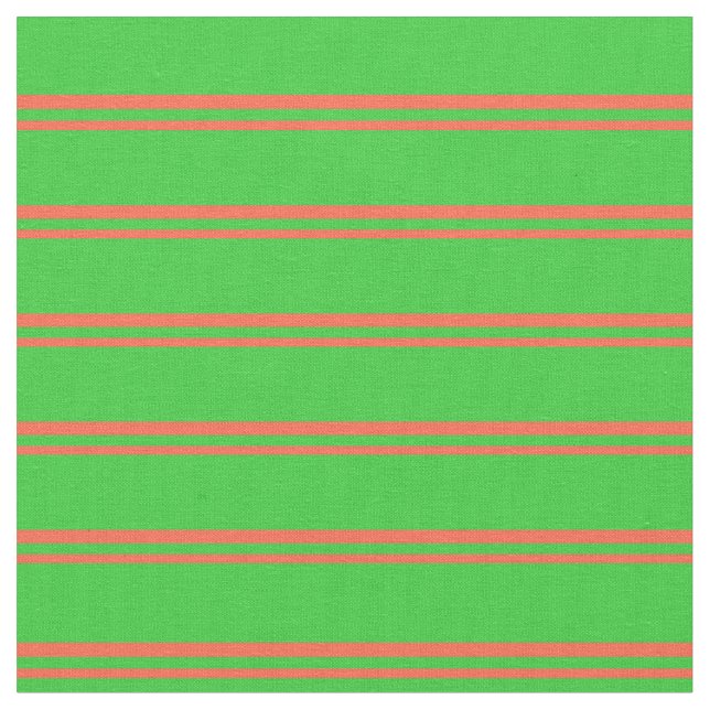 Röd och limmad grön Färgad, lind/stripe Mönster Tyg (Närbild)