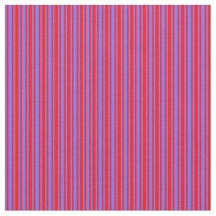 Röd och mellanskiffer, blå stripe/länkad Mönster Tyg