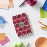 Röd och metallisk Silver Geometric Mönster GR2 iPad Mini Skydd<br><div class="desc">Elegant röd och silver grått modern polygongeometrisk utformning med anpassningsbar monogram.</div>