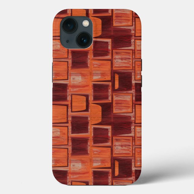 röd och orange abstrakt (Baksida)