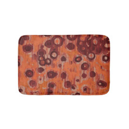 röd och orange abstrakt badrumsmatta