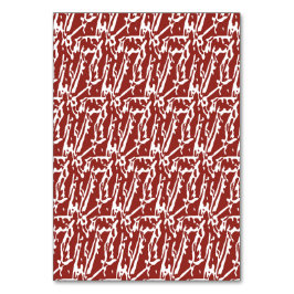 Röd- och orange-abstrakter blandas och överlappar bordsnummer