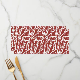 Röd- och orange-abstrakter blandas och överlappar  meny