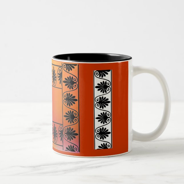 Röd och Orange Gräns Mugg (Höger)