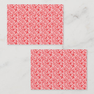 Röd och orange papper med ett geometriskt överkant tidsbeställning kort