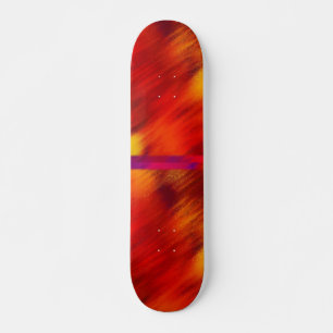 Röd och Orange Skateboard Bräda 20,5 Cm