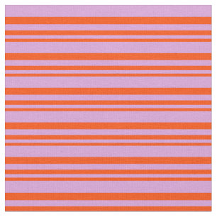 Röd och plommon Färgad stripe Mönster Tyg