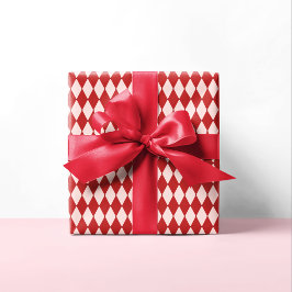 Röd och Rosa Argyle Festive Modern jul Presentpapper