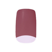 Röd och rosa hälften av måne nagel