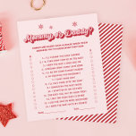 Röd och Rosa jul, babyskor Gissa vem som spelar<br><div class="desc">Lägg till festlig glädje i firande med "Personlig Red and Rosa jul Baby Shower Gissa WHO Game" - perfektens val för julbabyduschidéer! Denna roligt babyduschspel blandar helgdag med idéer om babyduschspel, vilket skapar gästerna en engagerande upplevelse. Idealisk för ett babyduschtema i Santa Baby, det är perfekt för babyduschteman på vintern...</div>
