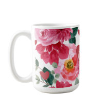 Röd och rosa kärlek blommigt valentines day namn