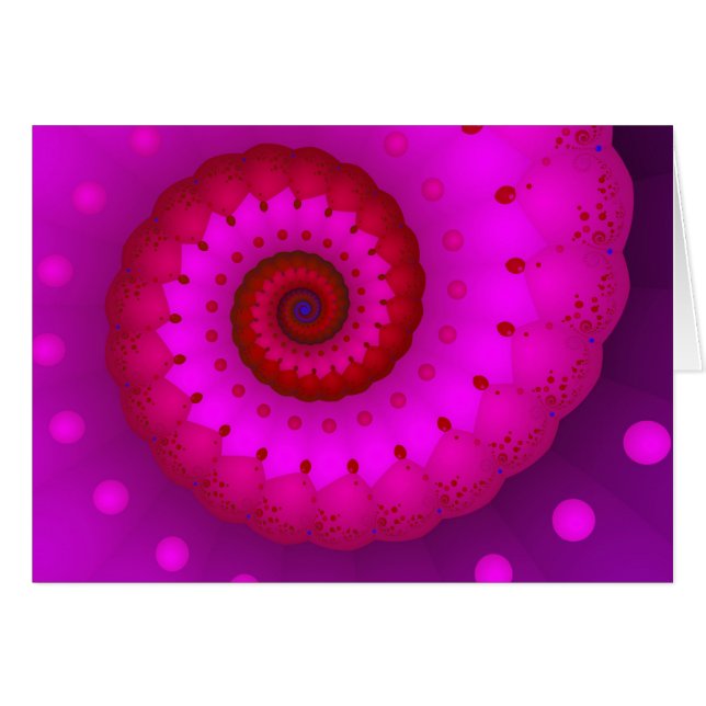 Röd och Rosa OBS Kort (Framsidan Horizontal)