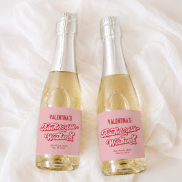 Röd och Rosa Sängkammar Champagne