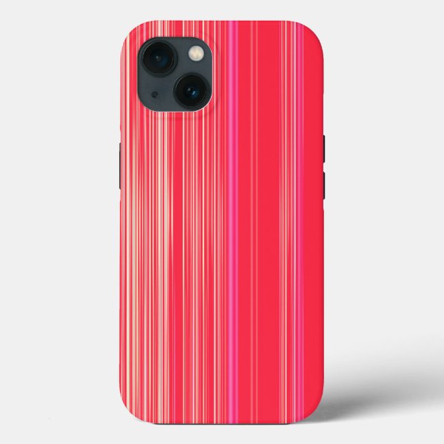 Röd och rosa strimlad mönster Fodral-Mate iphone c (Baksida)