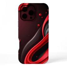 Röd och svart 3D-gradient Mobiltelefonfodral-Ma