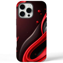 Röd och svart 3D-gradient Mobiltelefonfodral-Ma