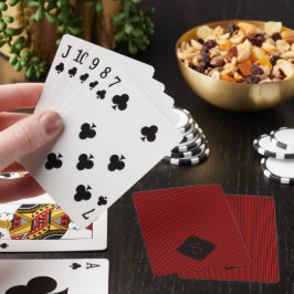 Röd och svart bra lodrät rand monogram casinokort