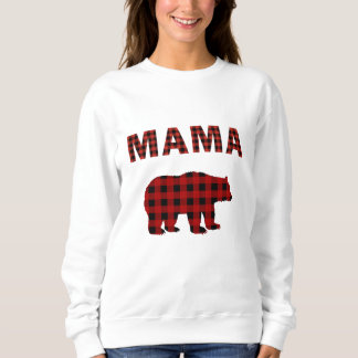 Röd och svart Buffalo Play Bear Sweatshirt T Shirt