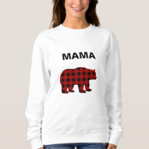 Röd och svart Buffalo Play Bear Sweatshirt