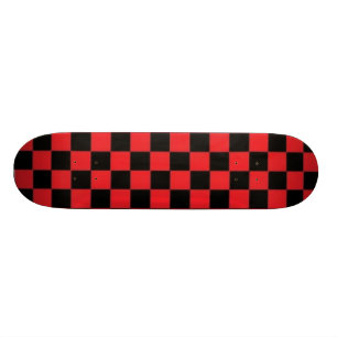 Röd och svart Checkerd Skateboard Bräda 20 Cm
