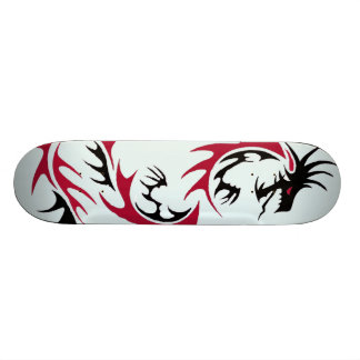 röd och svart drake skateboard bräda 20 cm