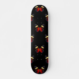 Röd och svart fjäril mönster skateboard bräda 19,5 cm