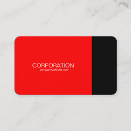 Röd och svart flott visitkort