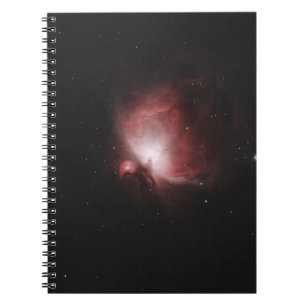 RÖD OCH SVART GALAXY MED STARS ANTECKNINGSBOK