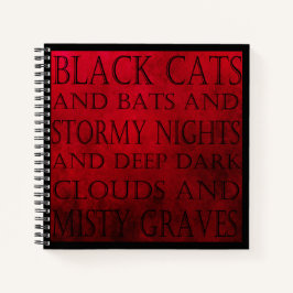 Röd och svart, gotisk text