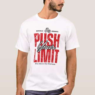 Röd- och svart gym Motivational T-shirt Design