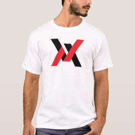 Röd och svart klassisk minimal bokstav VA T Shirt
