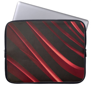 Röd och svart logotyp laptop fodral