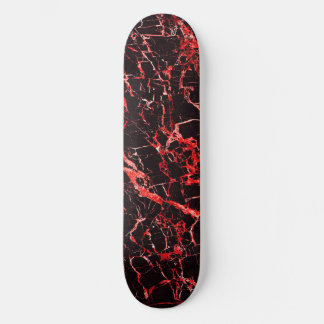 Röd och svart marmor skateboard bräda 21,5 cm