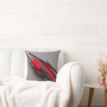 Röd och svart minimalistisk modern abstrakt
