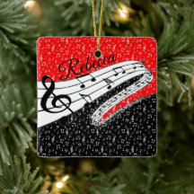 Röd och svart musik tema personlig