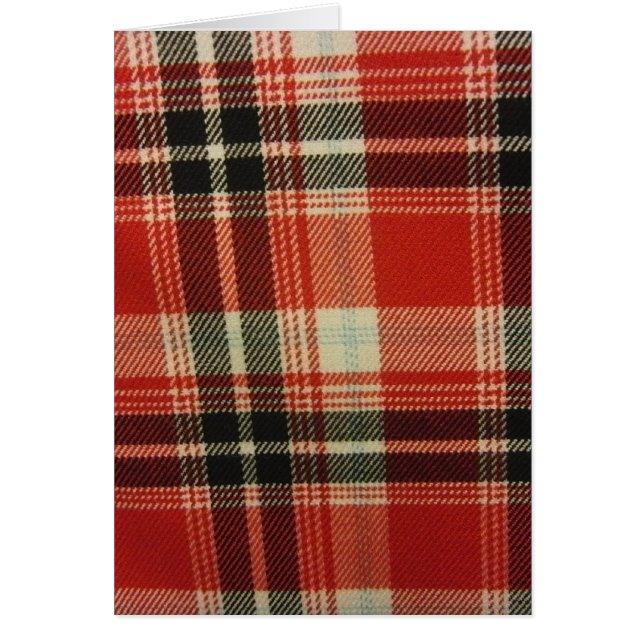 Röd och svart Play Hälsningskort (Framsidan)