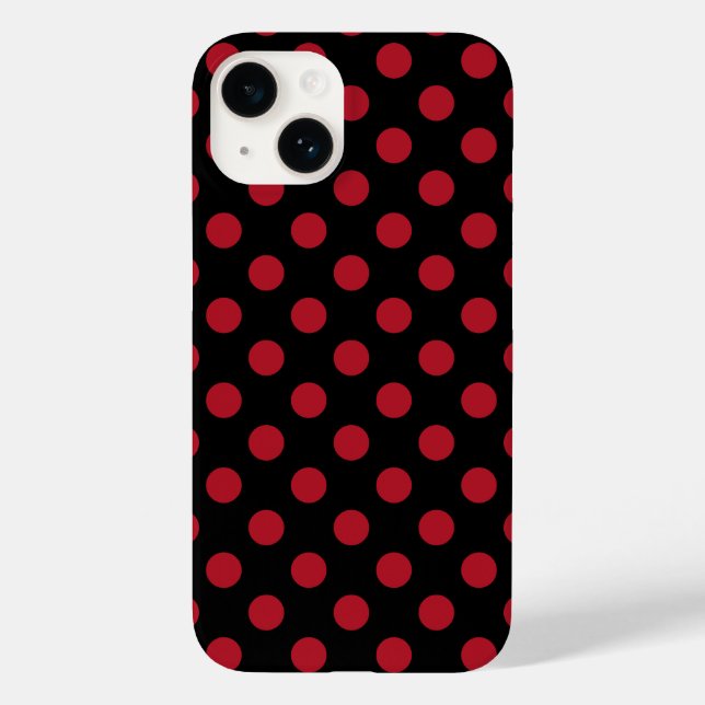 Röd och svart polka dots (Baksida)