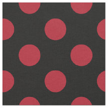 Röd och svart polka dots