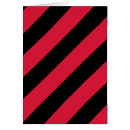 Röd och svart Rand Hälsningskort