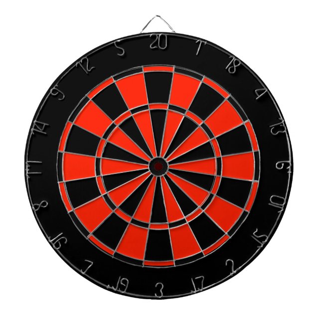 Röd och svart reglementsritbord darttavla (Framsidan)