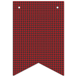 Röd och svart schackbräde. vimplar