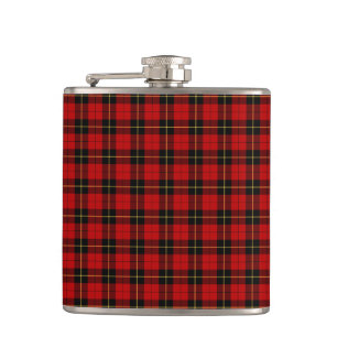 Röd och svart Tartan för klassikerplädWallace k Fickplunta